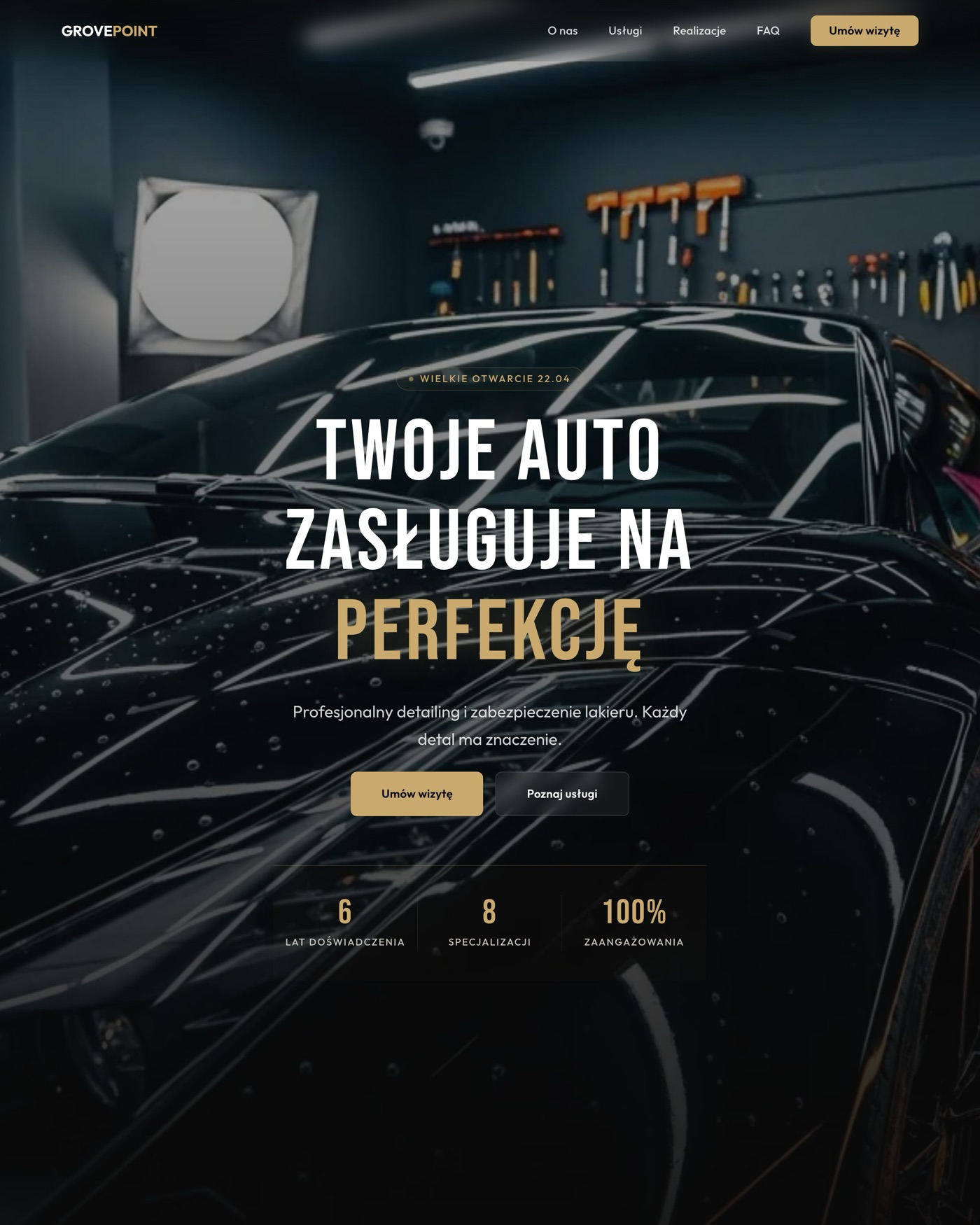 Grovepoint - One-page doradztwa, dwujęzyczny